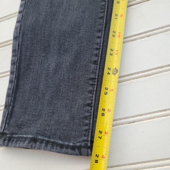 Old Navy Jeans Boys Youth 14 Black Original Taper Stretch Pockets 27x28 - Picture 9 of 10